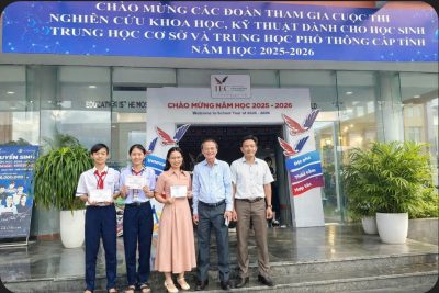 Học sinh Trường THCS Đức Hòa đạt giải nhì trong cuộc thi Khoa học kĩ thuật cấp tỉnh năm học 2025-2026.